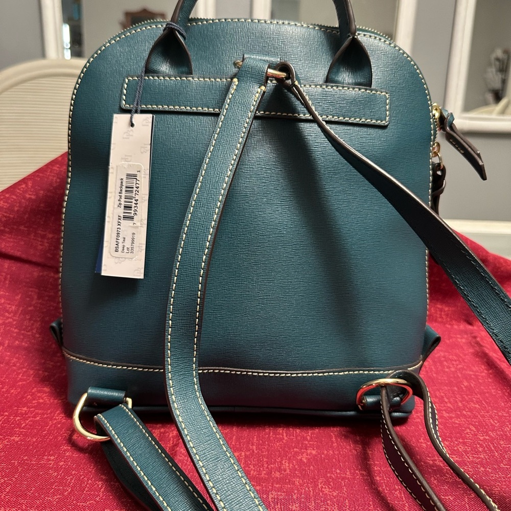 Dooney & Bourke Blue Structured Backpack - Picture 2 of 6